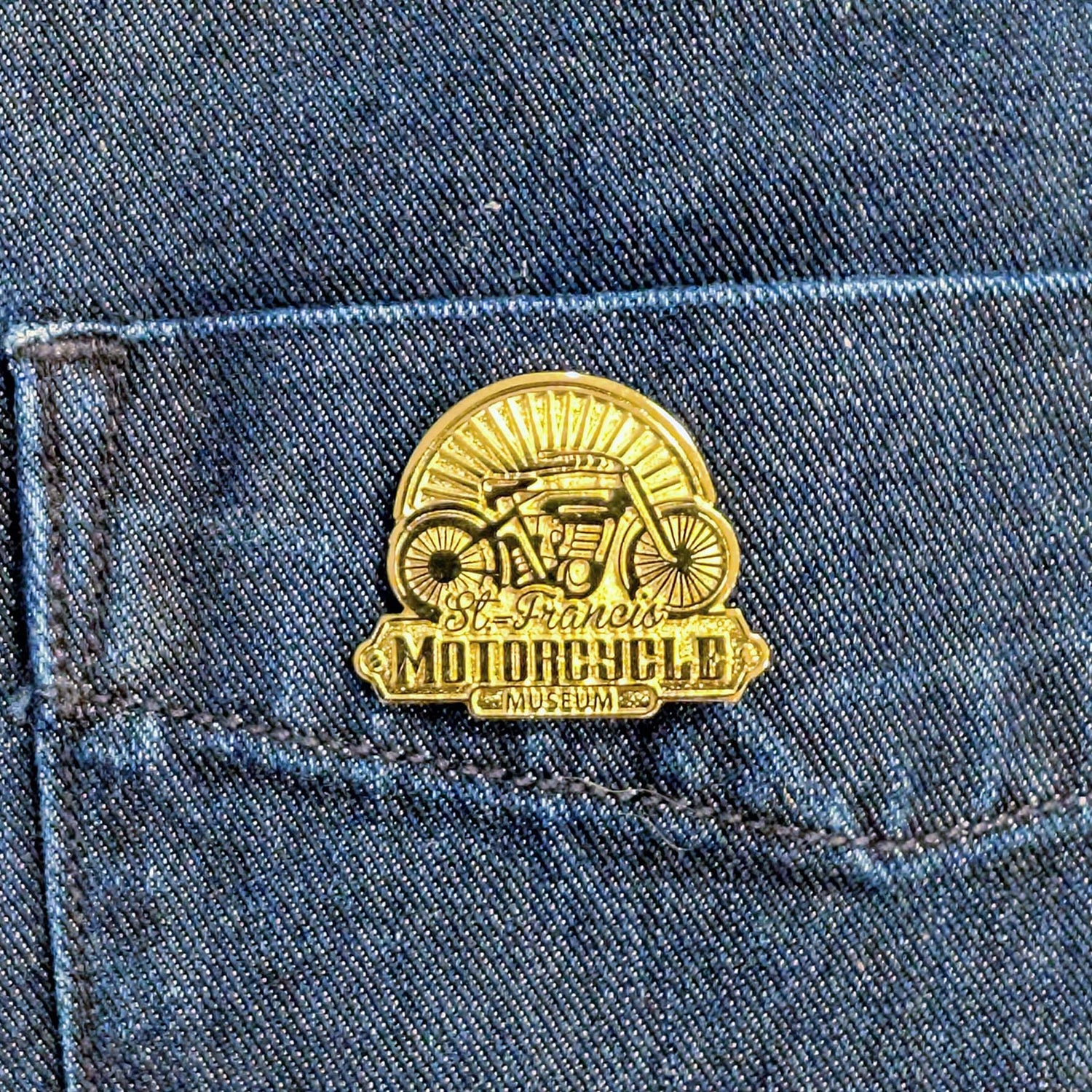 Custom lapel pin for St. Francis Motorcycle Museum