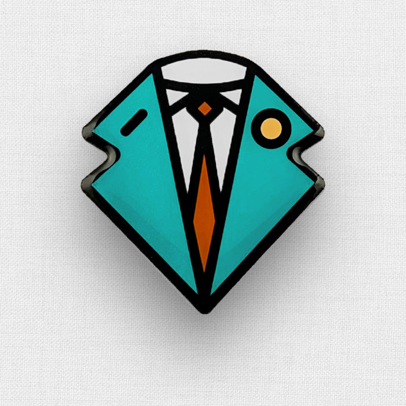 Custom shape printed pins