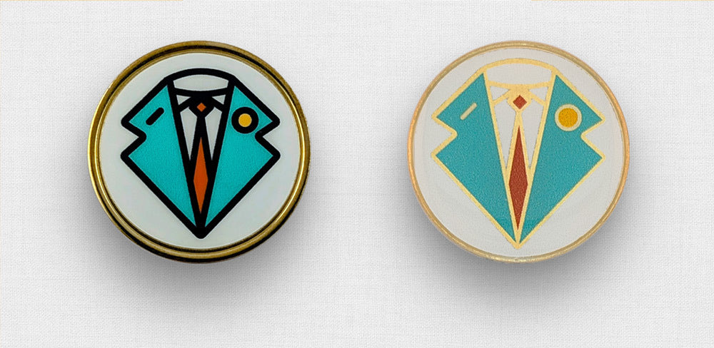 USA-made printed pins
