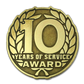 Stock Years of Service Pins